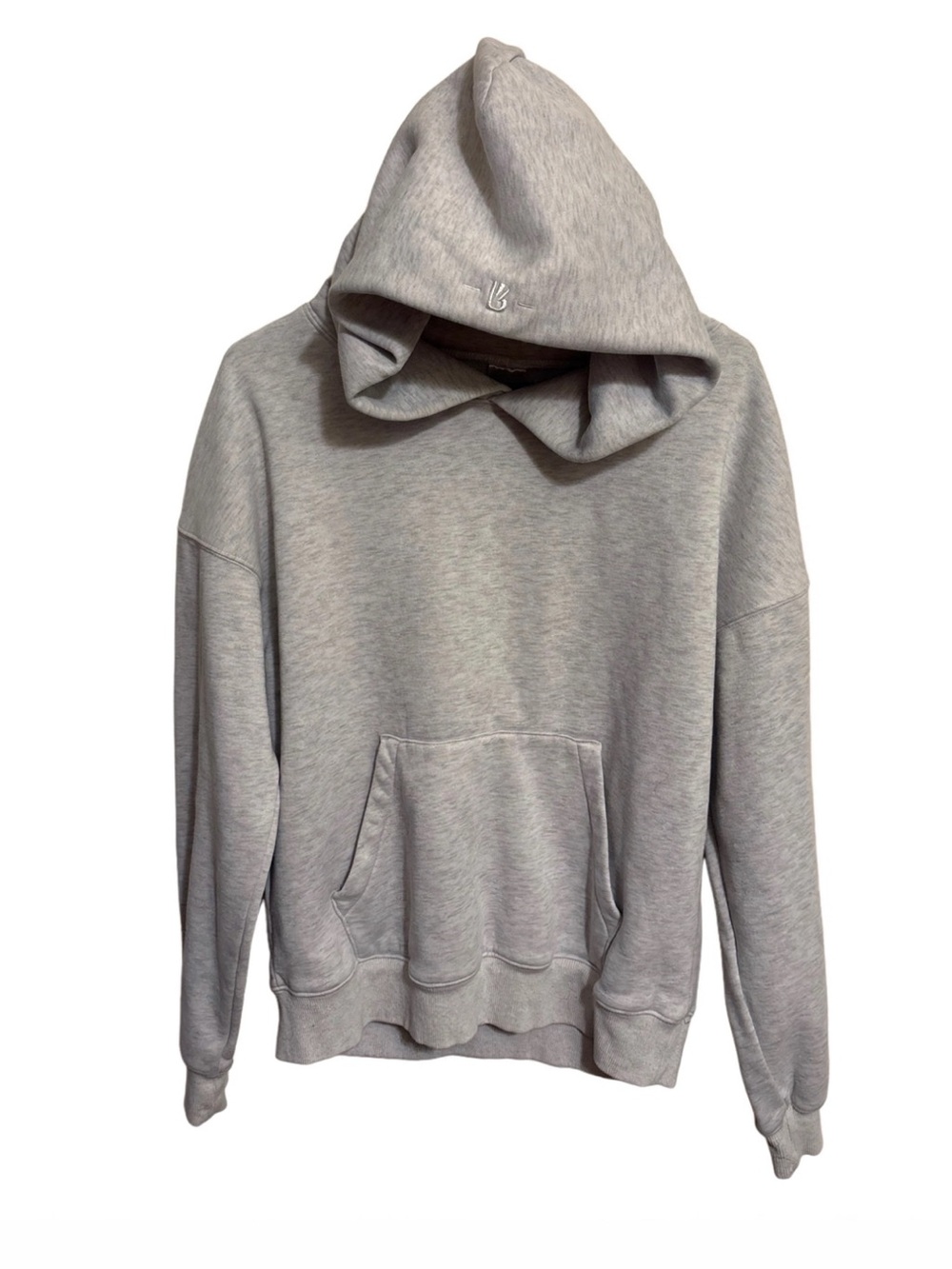 BuffBunny Light Gray Hooded Pullover Sweatshirt- Size S